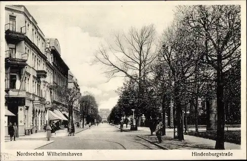 Ak Wilhelmshaven in Niedersachsen, Hindenburgstraße