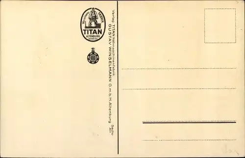 Litho Altenburg in Thüringen, Titan, Gustav Winselmann, Nähmaschinenfabrik