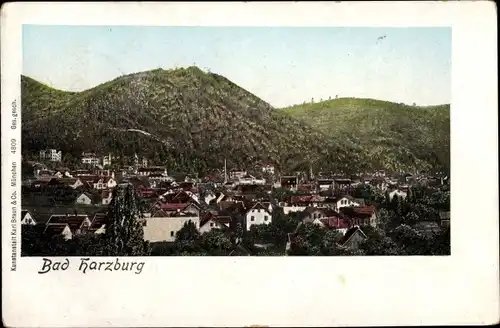 Leuchtfenster Ak Bad Harzburg am Harz, Totalansicht der Ortschaft