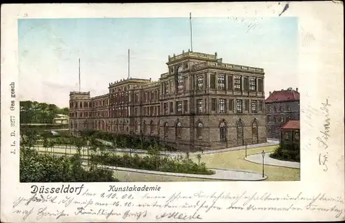 Leuchtfenster Düsseldorf am Rhein, Kunstakademie, Golden Windows