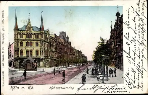 Leuchtfenster Ak Köln am Rhein, Hohenzollernring, Golden Windows