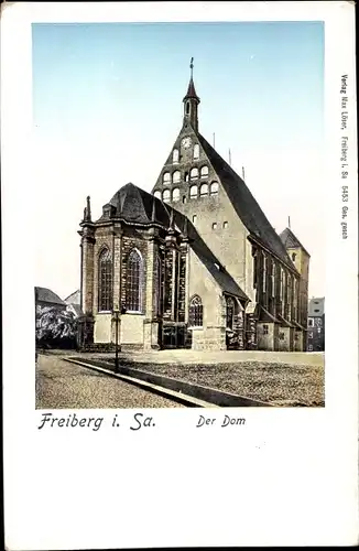 Leuchtfenster Ak Freiberg in Sachsen, Dom, Golden Windows