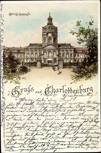 Litho Berlin Charlottenburg, Königliches Schloss