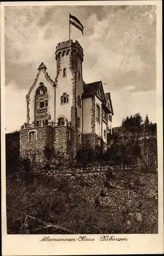 Studentika Ak Tübingen am Neckar, Alamannen Haus
