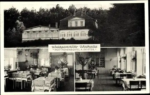 Ak Hohenbostel Barsinghausen am Deister, Waldgaststätte Walhalla