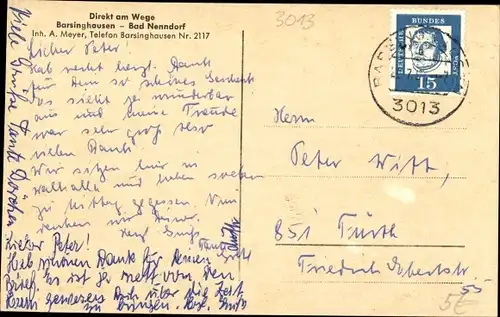 Ak Hohenbostel Barsinghausen am Deister, Waldgaststätte Walhalla