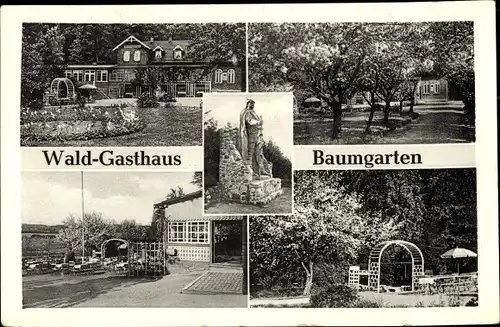 Ak Ostseebad Eckernförde, Waldgasthaus Baumgarten, Hüttener Berge