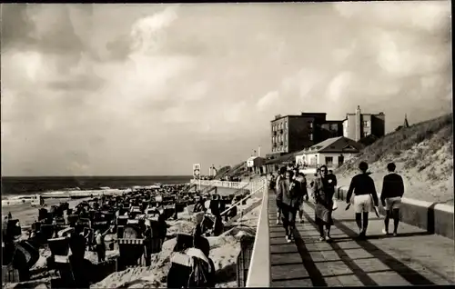 Ak Westerland auf Sylt, Promenade