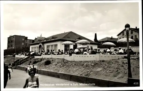 Ak Westerland auf Sylt, Milchkurhalle