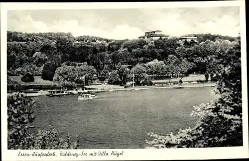 Ak Kupferdreh Dilldorf Essen Ruhrgebiet, Baldeney See, Villa Hügel