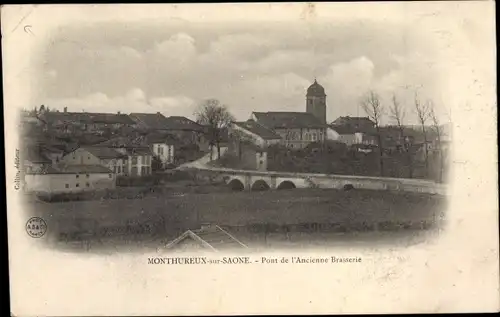 Ak Monthureux sur Saone Lothringen Vosges, Pont de l'Ancienne Brasserie