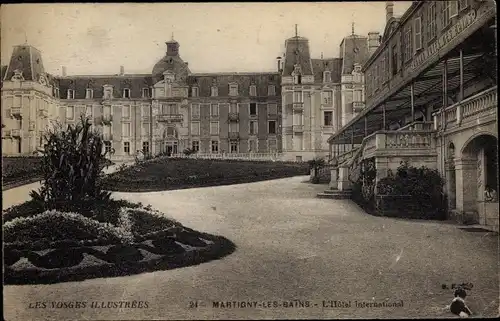 Ak Martigny les Bains Lothringen Vosges, L'Hotel international