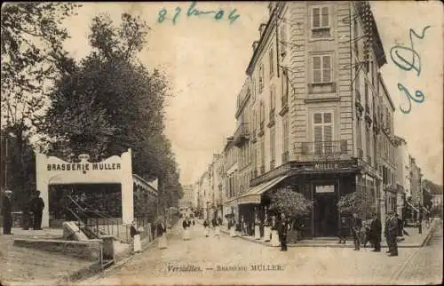 Ak Versailles Yvelines, Brasserie Muller