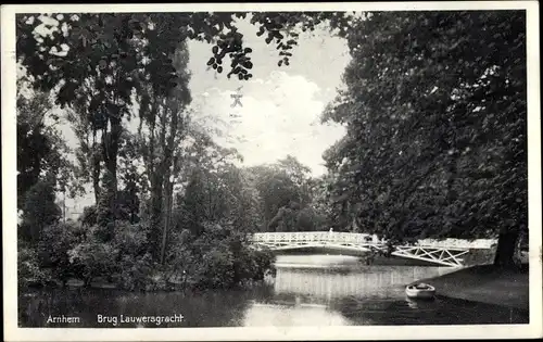 Ak Arnhem Gelderland Niederlande, Brug Lauwersgracht