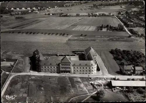 Ak Rombas Rombach Lothringen Moselle, Vue aerienne sur le College