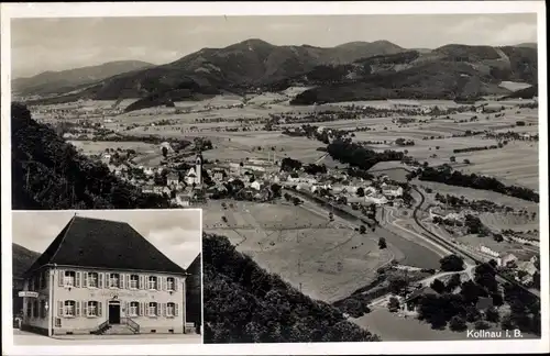 Ak Kollnau Waldkirch im Schwarzwald, Panorama, Vogelschau, Gasthaus zum Adler