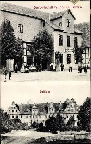 Ak Bevern im Weserbergland, Gastwirtschaft, Schloss