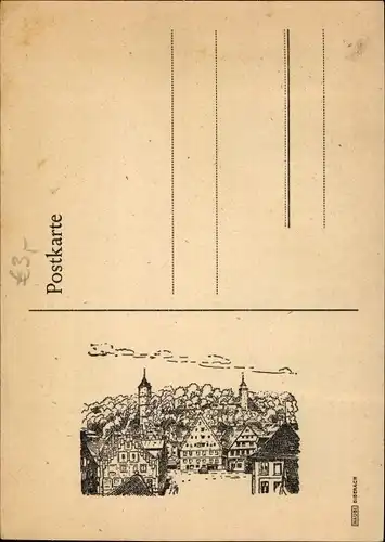 Lied Ak Biberach an der Riß in Oberschwaben, In Biberach, dem alte Städtle, Hermann Beutten