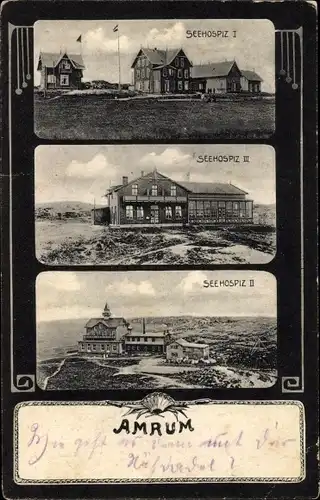 Ak Insel Amrum in Nordfriesland, Seehospiz I, II und III