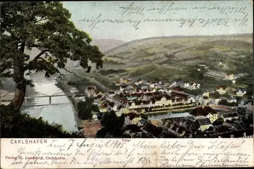 Ak Bad Karlshafen an der Weser, Panorama