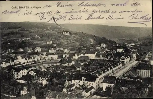 Ak Bad Karlshafen an der Oberweser Hessen, Panorama