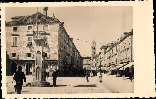 Ak Dubrovnik Kroatien, Placa Kralja Petra