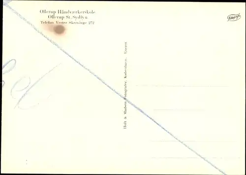 Ak Ollerup Fyn Dänemark, Illerup Handvaerkerskole