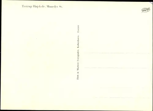 Ak Mårslet Dänemark, Testrup Hojskole, Innenansicht