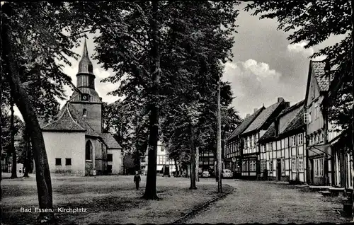 Ak Bad Essen in Niedersachsen, Kirchplatz