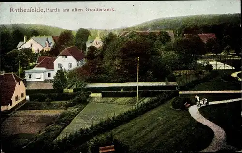 Ak Bad Rothenfelde am Teutoburger Wald, Panorama, Gradierwerk