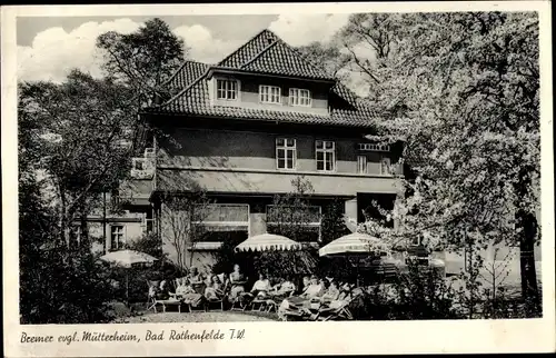 Ak Bad Rothenfelde, Bremer evangel. Mütter Heim, Liegen