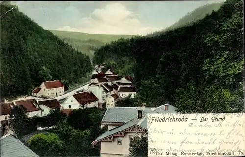 Ak Friedrichroda im Thüringer Wald, Der Grund