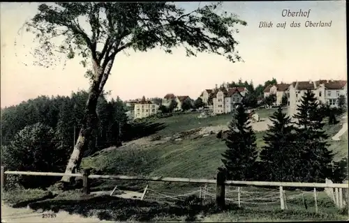 Ak Oberhof im Thüringer Wald, Blick auf das Oberland