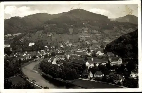 Ak Wolfach im Schwarzwald, Ortsansicht