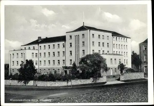 Ak Würzburg am Main Unterfranken, Missionsärztliche Klinik