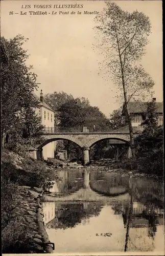 Ak Le Thillot Lothringen Vosges, Le Pont de la Moselle