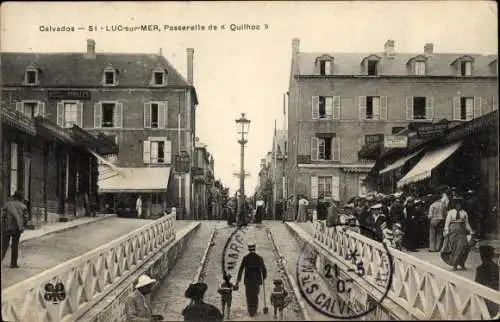 Ak Luc sur Mer Calvados, Passerelle de Quilhoc