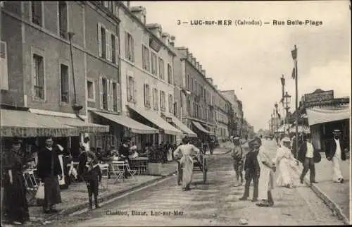 Ak Luc sur Mer Calvados, Rue Belle Plage