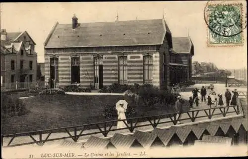 Ak Luc sur Mer Calvados, Le Casino et les Jardins