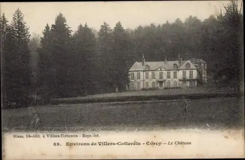 Ak Corcy Aisne, Le Chateau