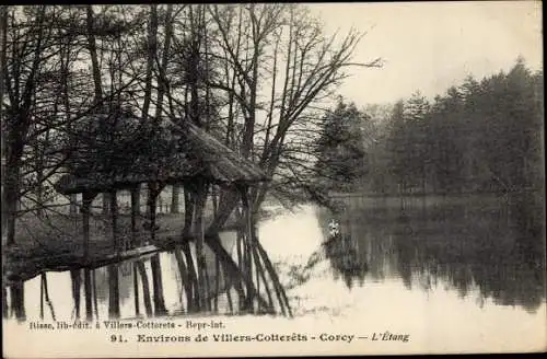 Ak Corcy Aisne, L'Etang