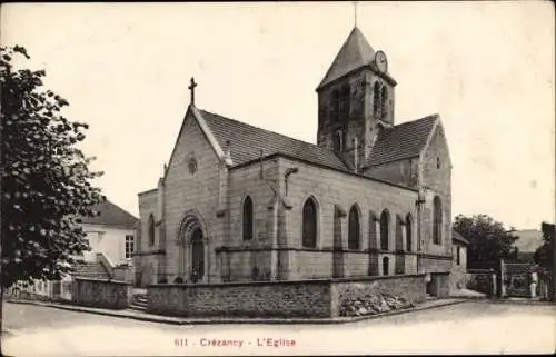 Ak Crézancy Aisne, L'Eglise