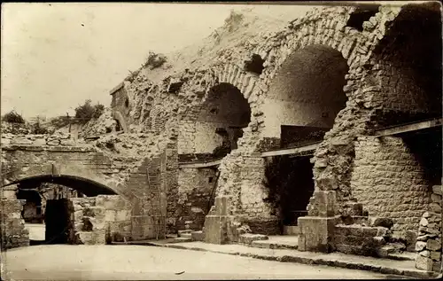 Foto Ak Saint Mihiel Meuse, Fort du Camp des Romains, Kriegszerstörungen, I WK