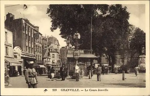 Ak Granville Manche, Le Cours Jonville