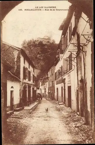 Ak Rocamadour Lot, Rue de la Couronnerie
