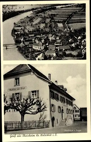 Ak Rheinheim Küssaberg Klettgau, Panorama, Gasthaus zum Engel