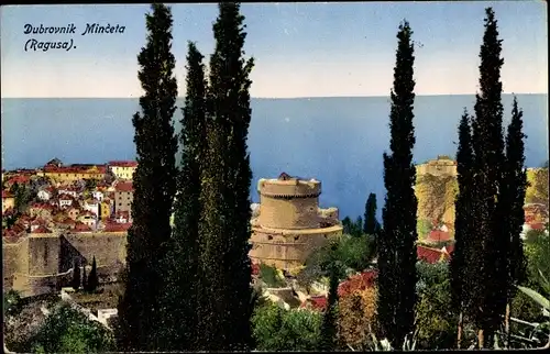 Ak Ragusa Dubrovnik Kroatien, Torre Minceta