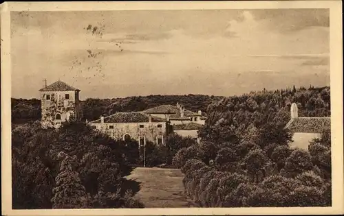 Ak Brijuni Brioni Kroatien, Altes Kastell auf der Insel