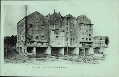 Ak Meaux Seine et Marne, Les moulins de l'Echelle