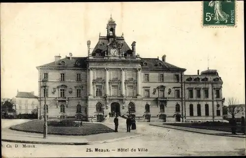 Ak Meaux Seine et Marne, Hotel de Ville